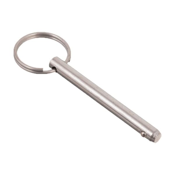 Heritage Industrial Detent Hitch Pin, 1/4 in Dia, 1 in L, Stainless Steel Lg, Ungraded DTPS6-0250-1000 - main